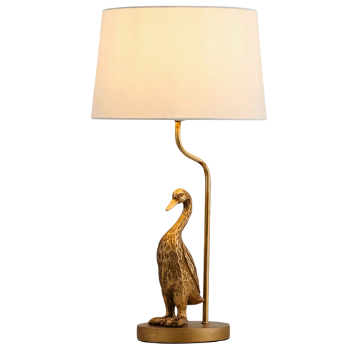 Audacious Duffus Duck Gold Table Lamp
