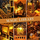 Book Nook Magical Library LED Self Assemble Model