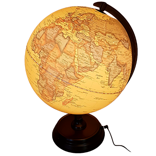 Antique World Ocean Globe Table Lamp