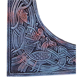 Celtic Gunmetal Triskelion Wall Mirror