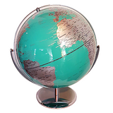 Large Teal Ocean World Globe