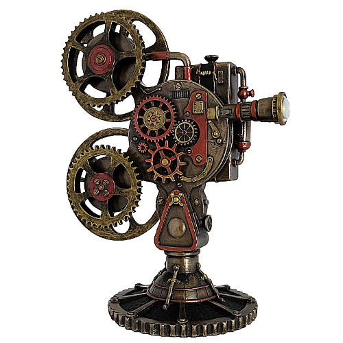 Steampunk Film Projector With LED Light and Steampunk Art Gifts