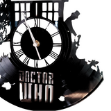 Doctor Who And The Time Machine Vinyl Record Wall Clock