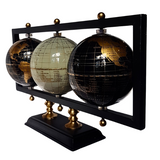 Three Globes One World Set Of Three World Globes
