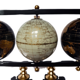 Three Globes One World Set Of Three World Globes