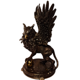 Cold Cast Bronze Mythical Guardian Griffin The King Of All Creatures Statue