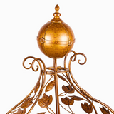 Antique Gold Metal Princess Leaf Design Carriage Display 153 cm Long