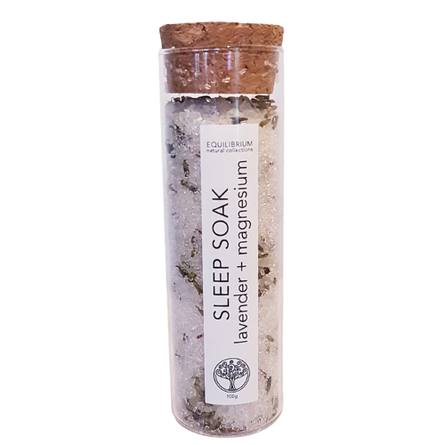 Equilibrium Sleep Natural Bath Salt With Lavender And Magnesium In Glass Test Tube 100g