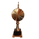 Pedestal Tear Drop  Gold And Black Mantle Clock