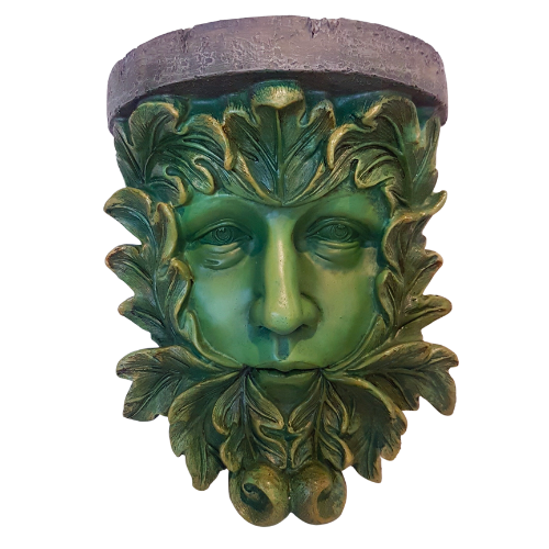 Marwyian The Green Lady Of The Forest Green Women Planter Wall Plaque