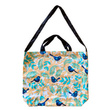 Blue Wren Design Heavy Drill Cotton Fashion Tote Bag