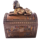 Egyptian Sphinx Cold Cast Bronze Treasure Box By Veronese