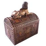 Egyptian Sphinx Cold Cast Bronze Treasure Box By Veronese