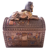 Egyptian Sphinx Cold Cast Bronze Treasure Box By Veronese