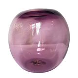 Hand Blown One Of A Kind Violet Coloured Glass Vase