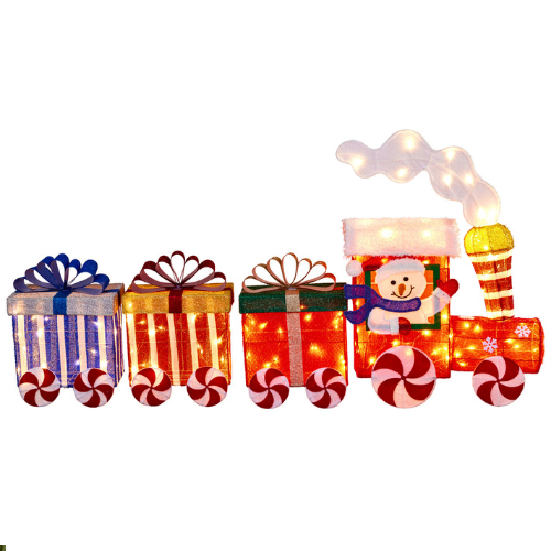Magical Christmas Train With Carriages For Indoor And Outdoor Display