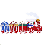 Magical Christmas Train With Carriages For Indoor And Outdoor Display