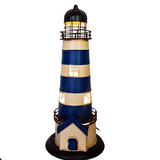 Blue and White Lighthouse Table Lamp