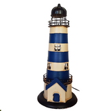 Blue and White Lighthouse Table Lamp