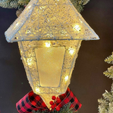 A Scottish Christmas Lamp Post with Lights For Indoor Or Outdoor Use 150 cm Tall