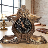 Book of Kells Cold Cast Bronze Celtic Mantle Clock By Design Clinic