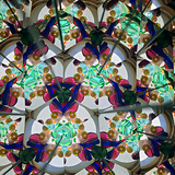 Brass Kaleidoscope With Gemstones And Poem In A Leather Case