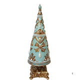 Egg Shell Blue Royal Versailles Jewelled Christmas Tree 40 cm Tall
