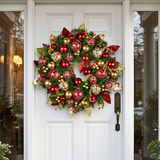 Elegant Traditional Red Berries Christmas Wreath  71 cm wide