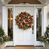 Elegant Traditional Red Berries Christmas Wreath  71 cm wide