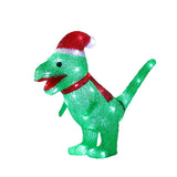 Fierce Green Christmas LED Acrylic T Rex Dinosaur Indoor Or Outdoor Use