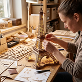 Night Of The Eiffle Tower 3D DIY Puzzle Creation Set