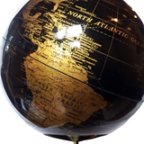 Sleek Gold And Black 30 cm World Globe