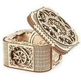 Steampunk Mechanical Ugears Wooden Treasure Puzzle Box