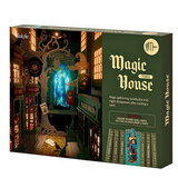 Box of 'Magic House' toy set with colorful design and text.