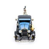 Vintage car model on a white background