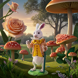 The White Rabbit Alice In Wonderland ARORA Pewter Trinket Box in wonderland