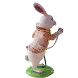 The White Rabbit Alice In Wonderland ARORA Pewter Trinket Box