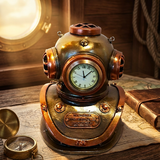 Titanic Diving Helmet  Cold Cast Bronze Steampunk Clock