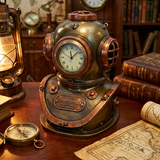 Titanic Diving Helmet  Cold Cast Bronze Steampunk Clock