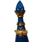 Vintage Royal Blue Bee Christmas Jewel Tree