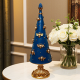 Vintage Royal Blue Bee Christmas Jewel Tree
