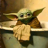 Yoda Wash You Must... Star Wars Metal Tin Sign