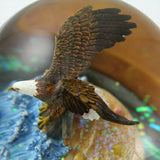 Bald Eagle Rotating Musical Snow Globe