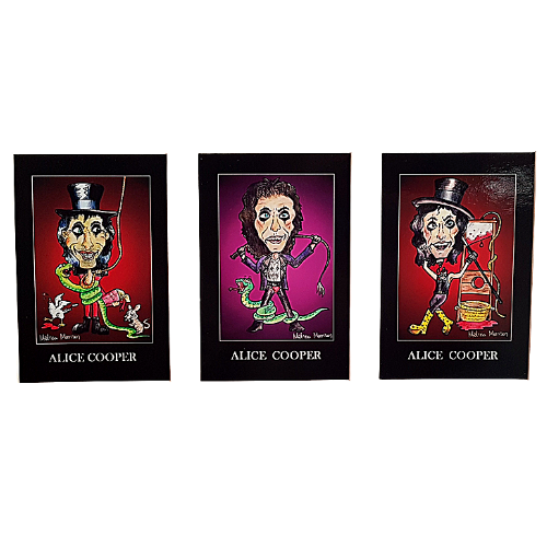 Alice Cooper Limited Edition Caricatures - By Melissa Morrison