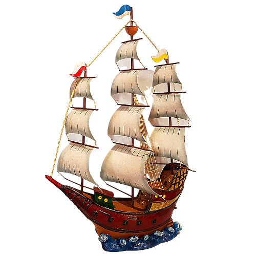 Ten Sails Spanish Galleon Sailing Ship 