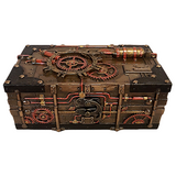 Steampunk  Victorian Trunk Treasure Box