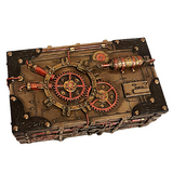 Steampunk  Victorian Trunk Treasure Box