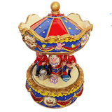 Drumming Soldier Carousel Music Box