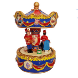 Drumming Soldier Carousel Music Box