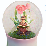 Elfling Story Time Musical Rotating Snow Glitter Globe